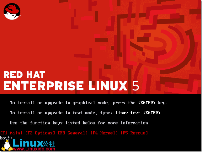Red Hat Enterprise Linux 5.X的图形安装教程_