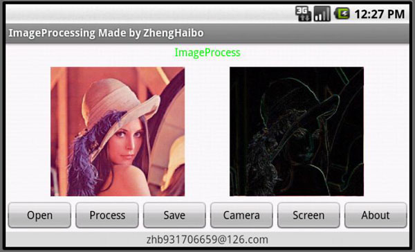 Android图像处理系统1.4图像的锐化-边缘检测