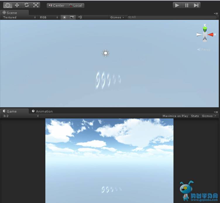 Unity3d中使用自带动画系统制作下雨效果 一 Unity3d 积木网 Gimoo Net