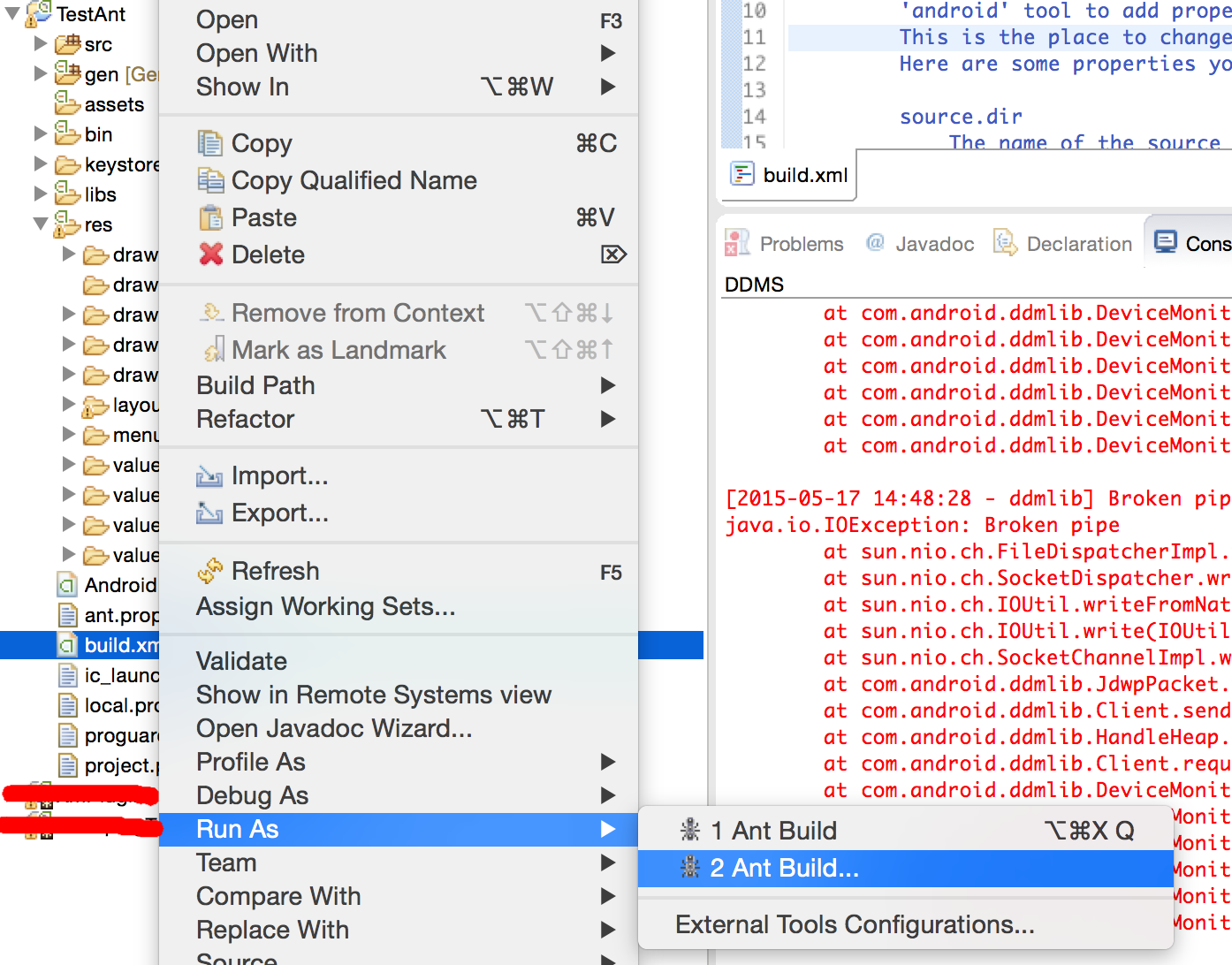 使用Ant自动签名、打包Android apk并且自动安