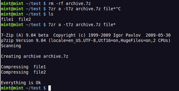 Linux中的压缩软件7-zip的使用教程_LINUX_积